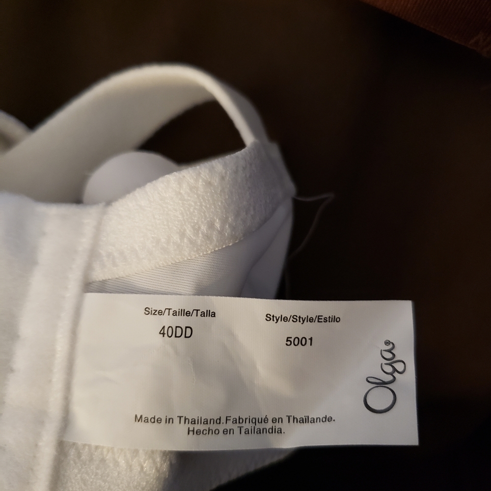 3- Underwire 40DD Bras Delta Burke Animal Brown, Lilyette Gray, Olga White (new) - Picture 11 of 15